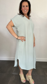 Jurk Maya +Size licht groen