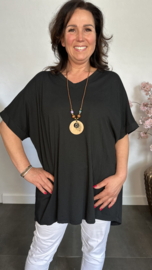 T-Shirt Dewi met GRATIS ketting zwart
