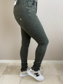 Jewelly stretch jeans army SALE