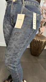 G-smack MOM fit stretch jeans Panter Sparkle