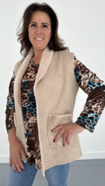 Bodywarmer lammy beige /zand SALE