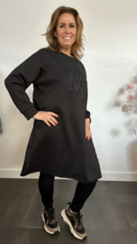 Jurk/ tuniek 2d print NY Zwart