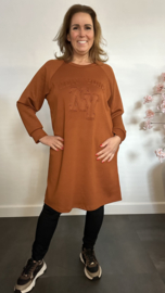 Jurk/ tuniek 2d print NY Roestbruin