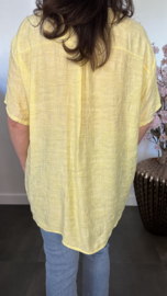 Blouse Silvi flowers Geel