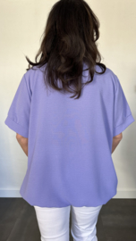 Top Maya korte mouw +SIZE lila