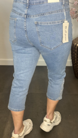 Capri stretch Jeans met glitter