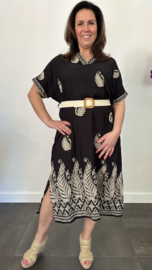 Jurk Lucia goud/zwart