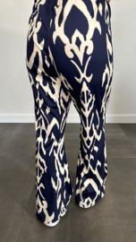 Flared TRAVEL broek lola +SIZE marine