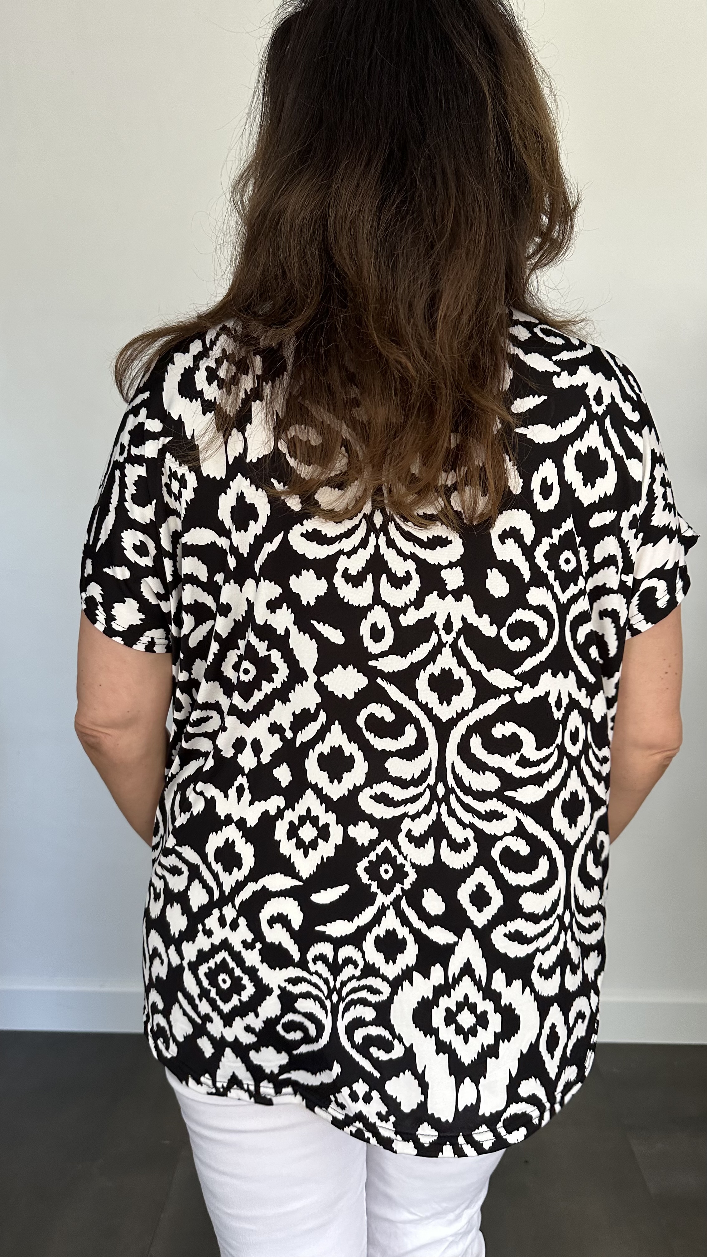 Shirt Zipp versailles zwart/ecru