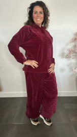 Velvet comfy pak Tessa Bordeaux