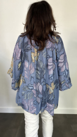 Blouse Veronica +SIZE jeans blauw
