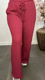 Crinkle palazzo broek Bordeaux