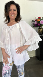 Blouse Veronica UNI +SIZE wit