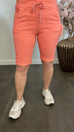 Korte joggjeans Koraal
