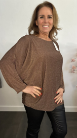 Top Lucy zilver sparkle Choco
