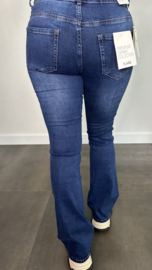 G-smack stretch jeans flared met knopen