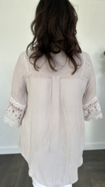 Blouse met kant Summer zand