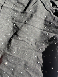 Joggjeans silver sparkle zwart