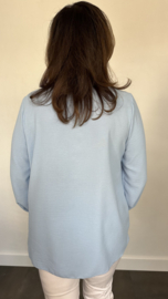 Top Nina crepe ijsblauw