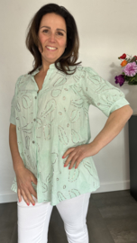 Blouse Isabella bling licht groen