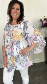 Blouse Veronica +SIZE wit