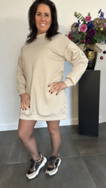 Tuniek/jurk zilver glitter Zand 