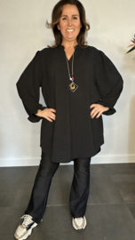 Tuniek Maya lange mouw +SIZE zwart