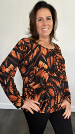 Ballon shirt met elastiek Sonja (+size)