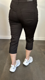 Capri stretch broek B.S. zwart