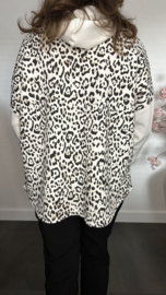 Sweater met capuchon /Panter Ecru