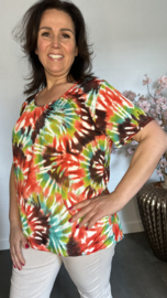 Ballon shirt met elastiek Cascade
