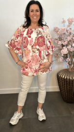 Blouse Fleur gebloemd Fuchsia