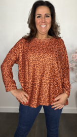 Baby rib truitje panter Roestbruin