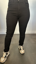 B.S. Stretch Jeans high waist zwart