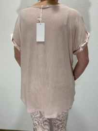 Shirt satijn Wendy roze