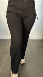 B.S. Wide leg/high waist  jeans zwart