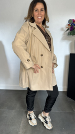 Trenchcoat gevoerd zand