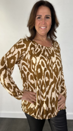 Ballon shirt travel big lava cognac