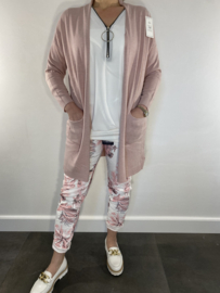 Vest Viki  kort oud roze