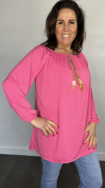 Top jadey +SIZE fuchsia