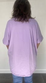 Oversized t-shirt Glamour lila