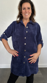 Baby rib blouse marine
