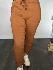 Comfy joggjeans cognac +SIZE