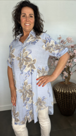 Blouse/ jurk Lolo IJsblauw