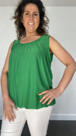 Ballon top travel groen +size