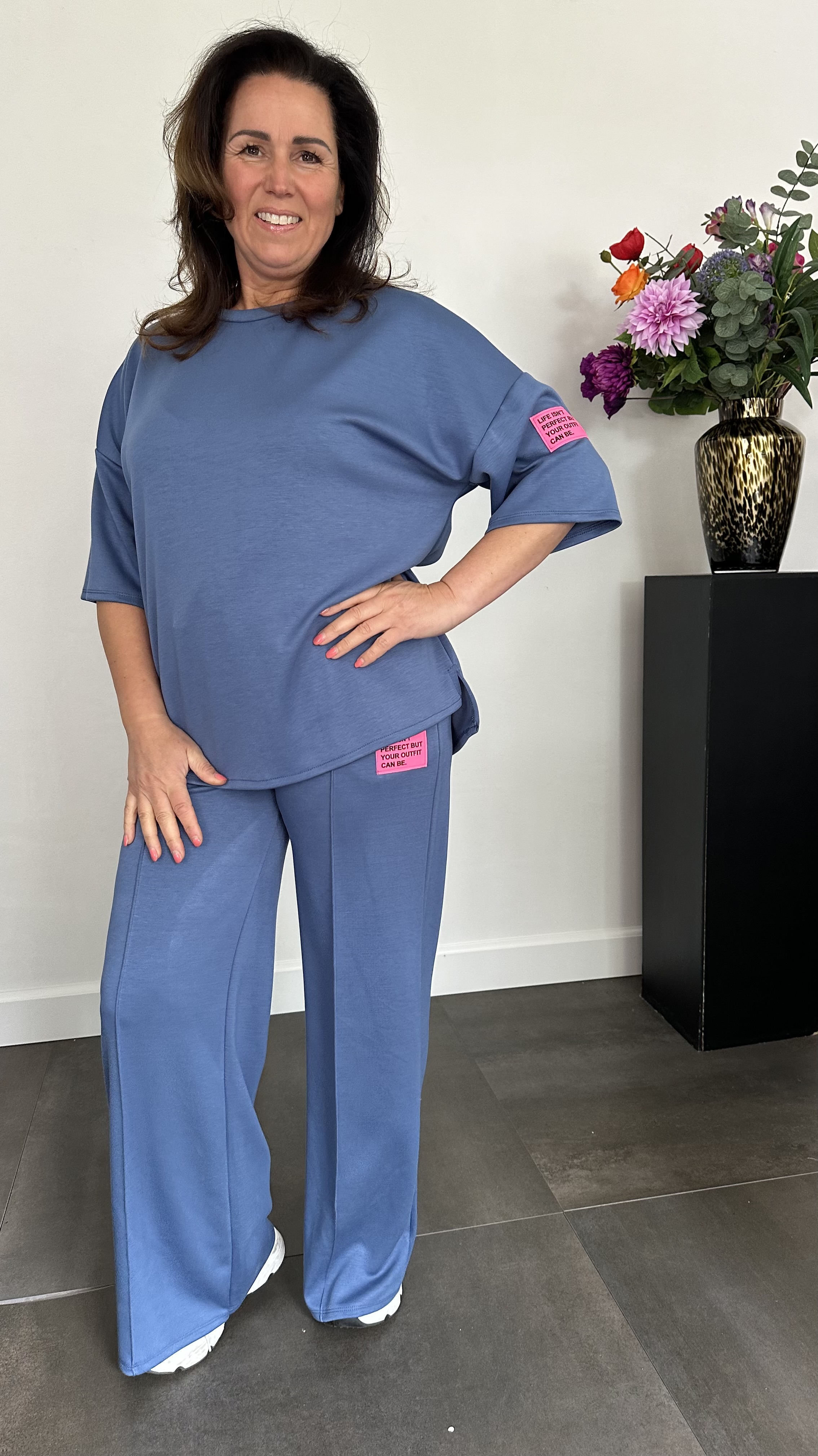 Comfy pak Thalia jeans blauw