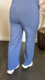 Highwaist WIDE LEG jogger Jeans blauw