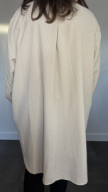 Blouse Noèlle diamant +SIZE zand