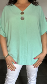 Shirt Kiki met knopen Mint