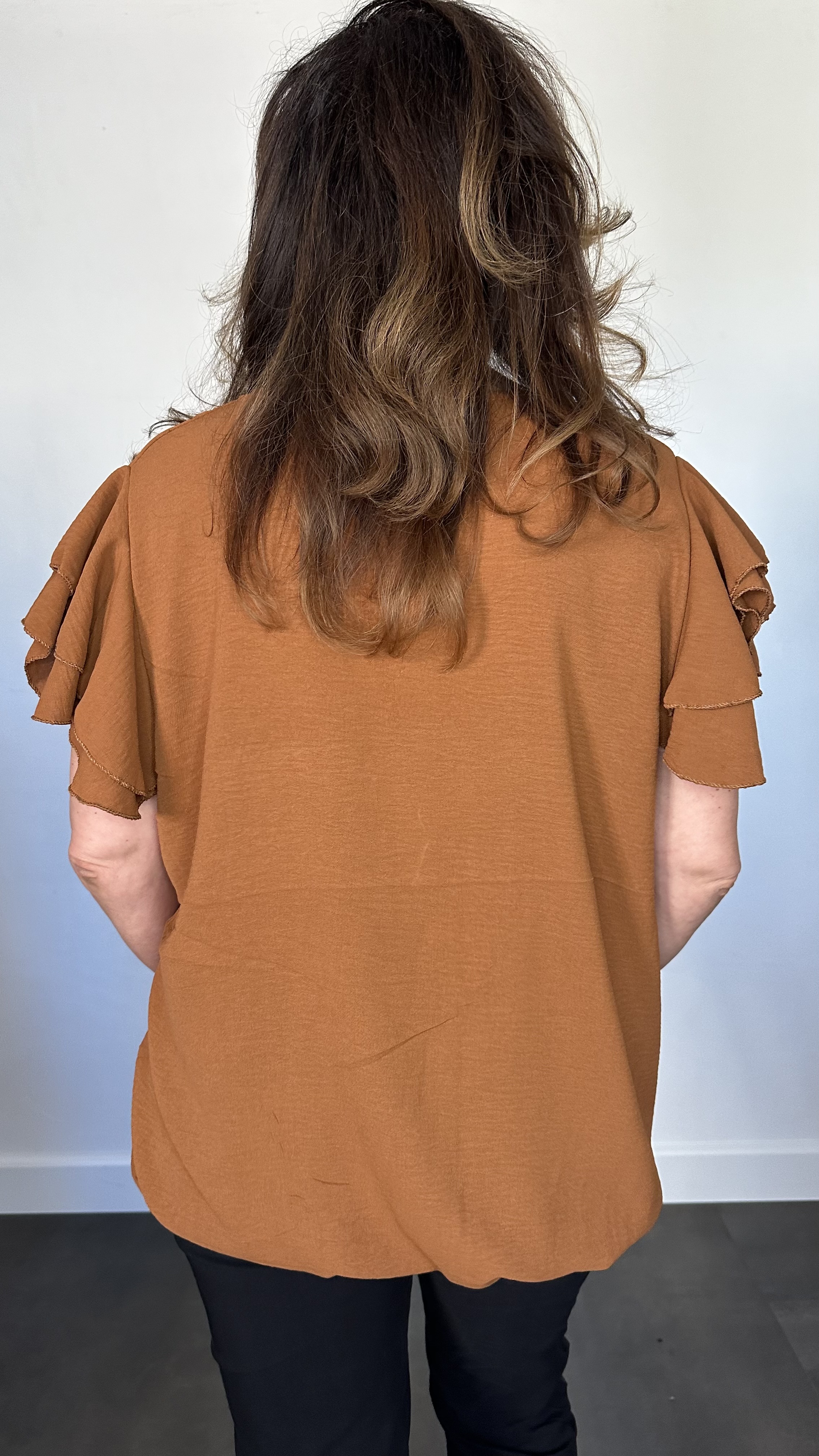 Shirt Celine met ketting cognac +SIZE